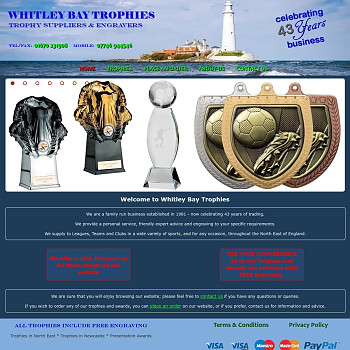 Whitley Bay Trophies - Trophies and Awards Suppliers and Engravers